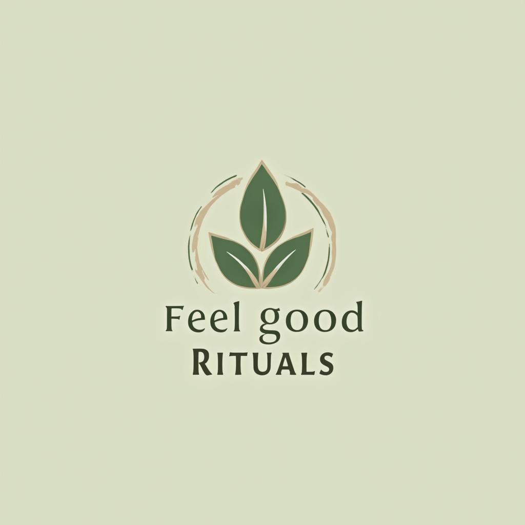 feel good rituals logo with leaves inside a circua=lar shape